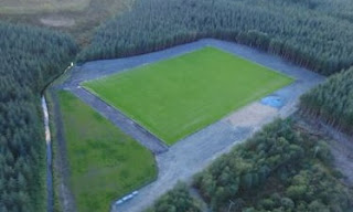 Areal view of the new pitch