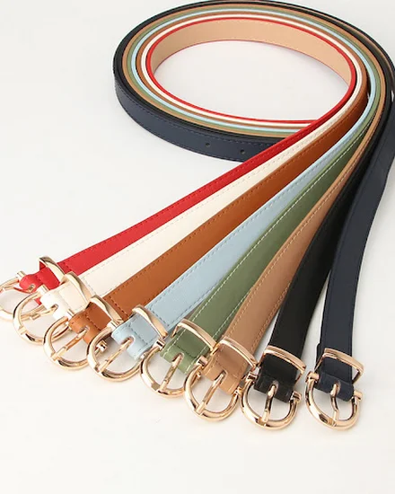 Leather Female Belt Strap Black Brown Green Women Belts L... - 3