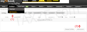 Add Account Myfxbook