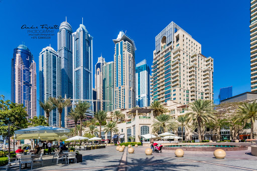 Dubai Marina Walk - Emaar, Dubai Marina - Dubai - United Arab Emirates, Tourist Attraction, state Dubai