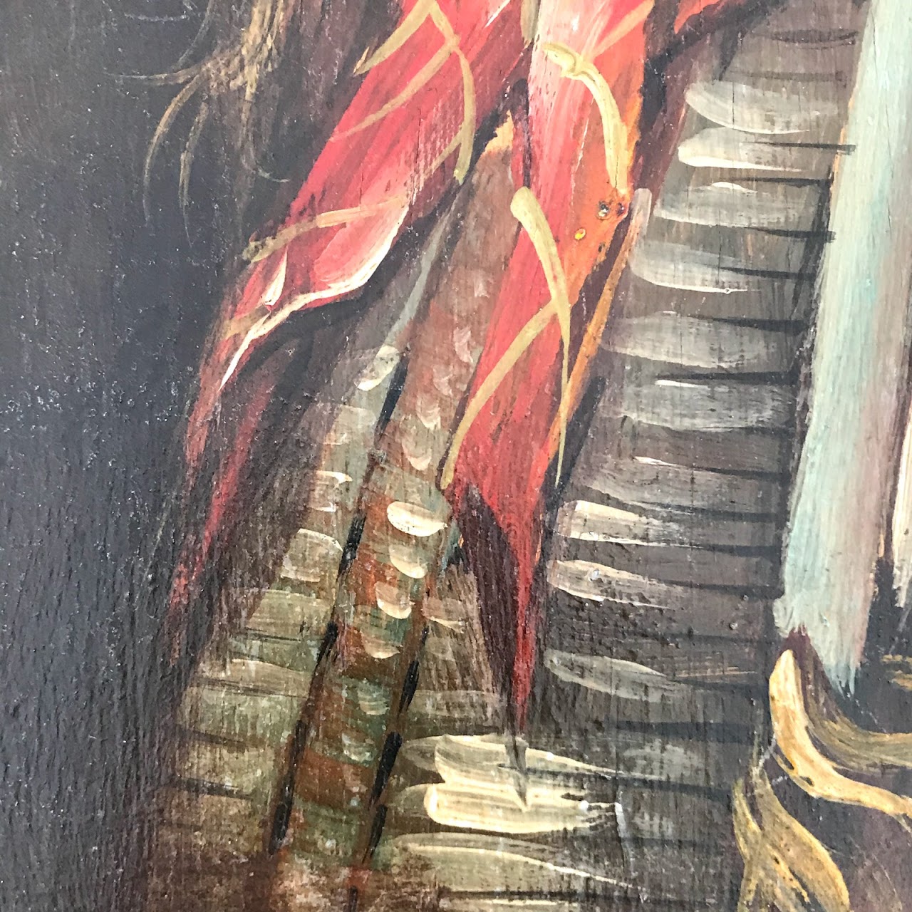 Hand-Painted Book Stack Chest