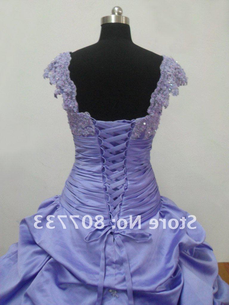 purple wedding dress