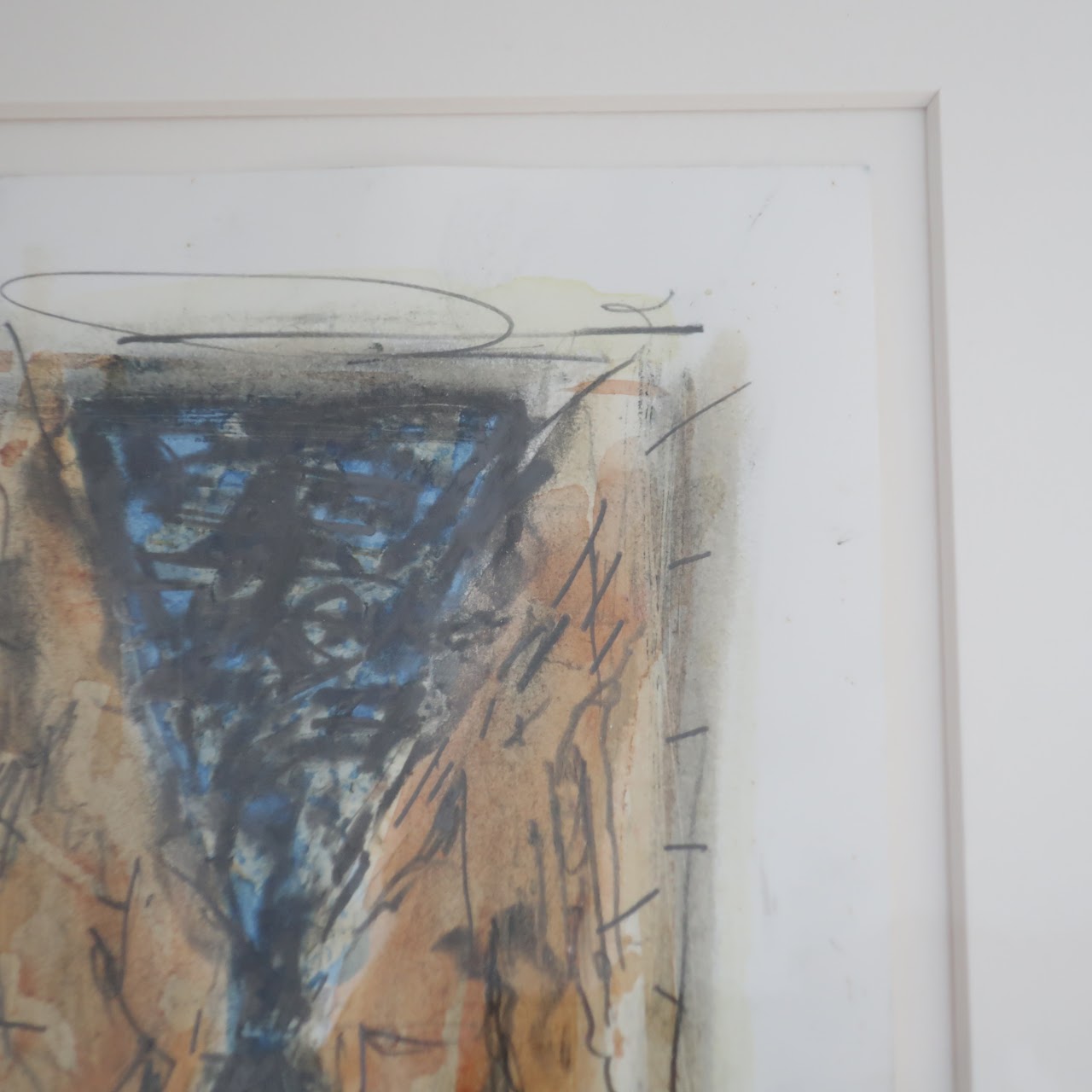 Bryan Hunt Signed Drawing and Watercolor