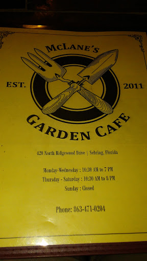 Restaurant «Garden Café», reviews and photos, 420 N Ridgewood Dr, Sebring, FL 33870, USA