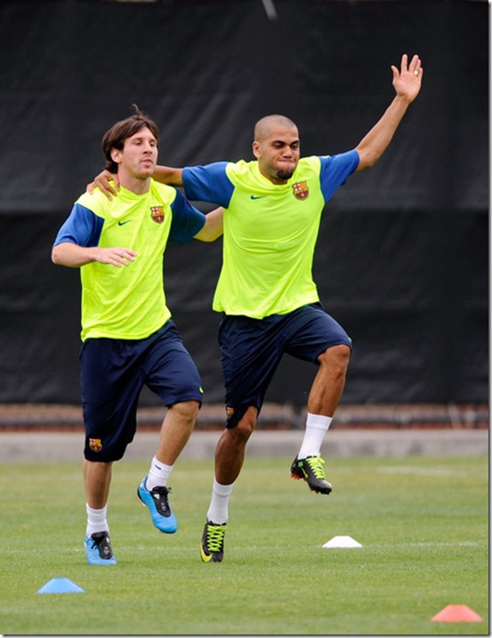 Messi and Alves