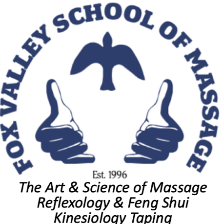 Fox Valley School of Massage, Yoga, Reflexology & Feng Shui. Health & Wellness logo