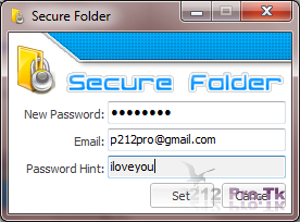 Bảo vệ thư mục bằng mật khẩu với Secure Folder miễn phí  Input_SecureFolder_p212pro.tk