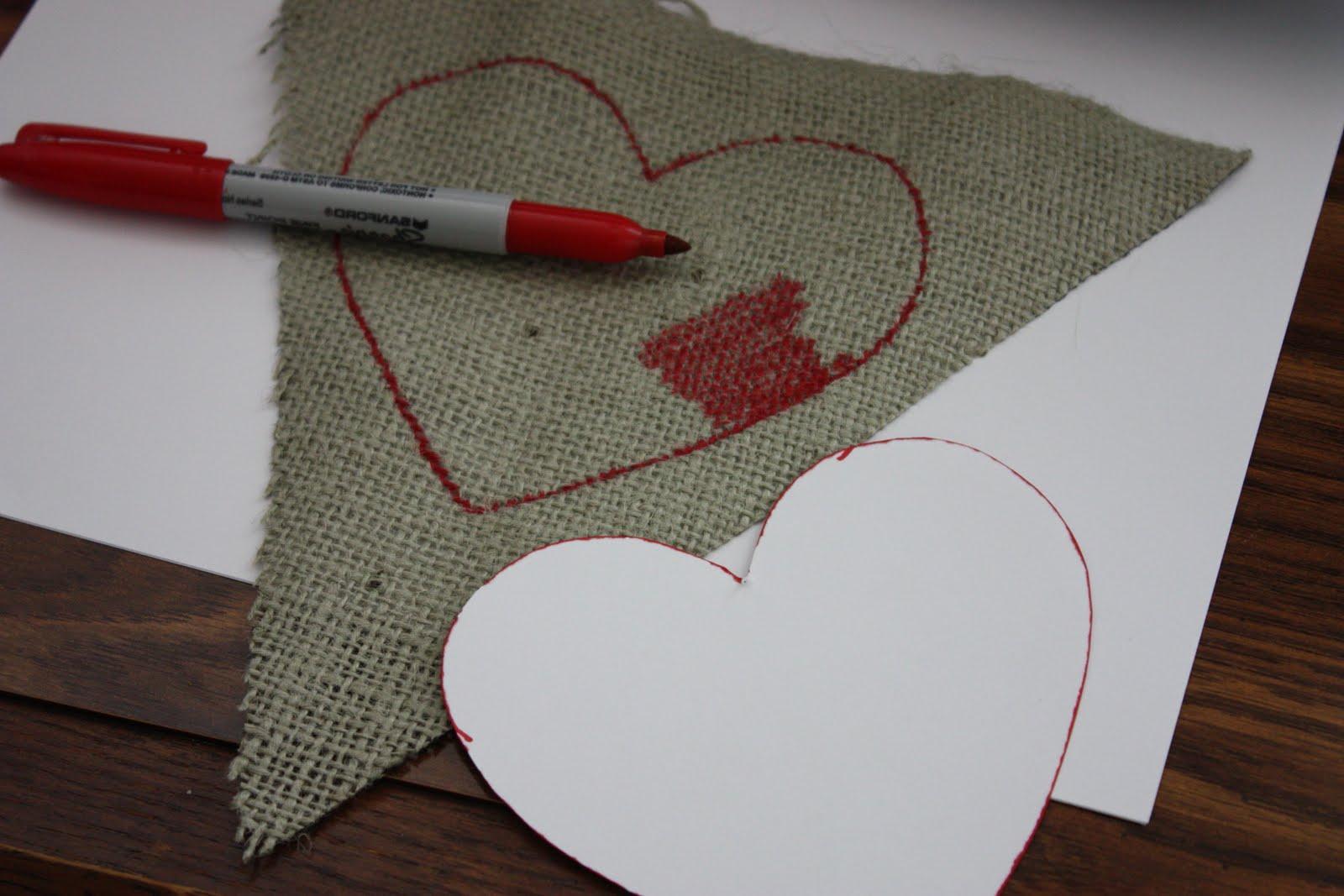 DIY Burlap Love Banner