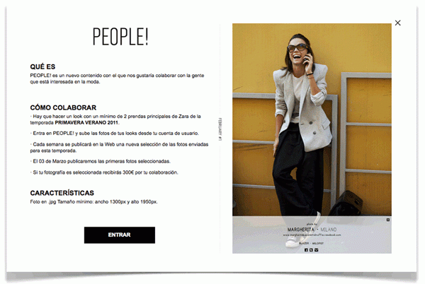 Four-Point-O: Zara launches new social network: Zara People!