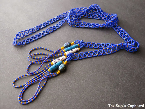 Cobalt Chevron Lariat