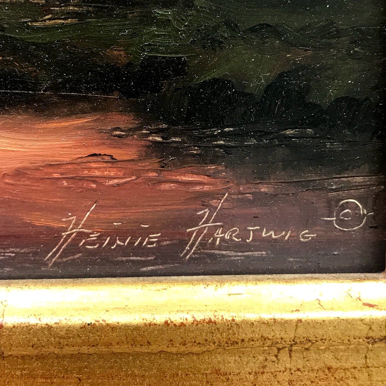 Heinie Hartwig Signed Oil Painting