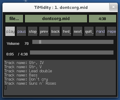 TiMidity++ como un secuenciador MIDI en Debian Wheezy