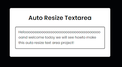 Creating a textarea with auto-resize - codewithrandom