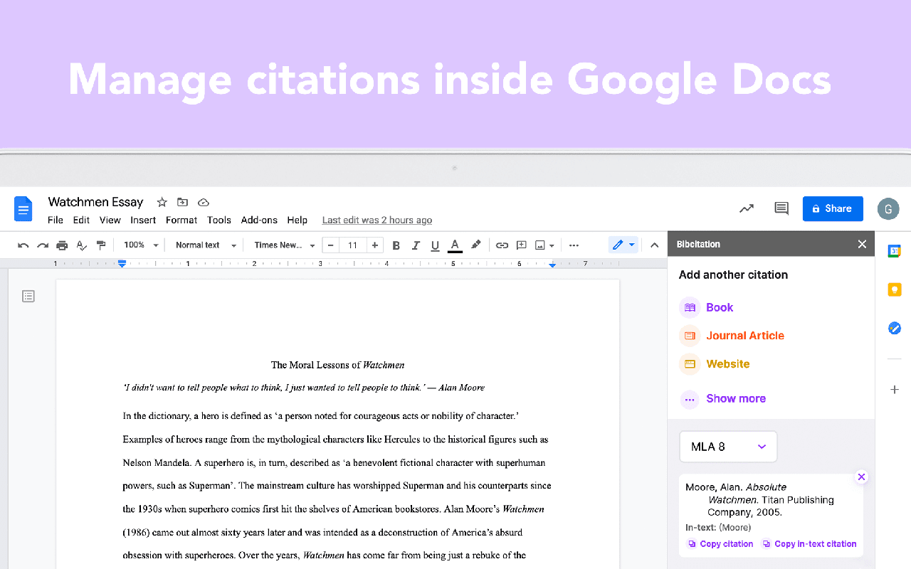 Bibcitation Bibliography Citation Generator Google Workspace Marketplace