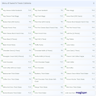 Sweet N Treats Cafeteria menu 3
