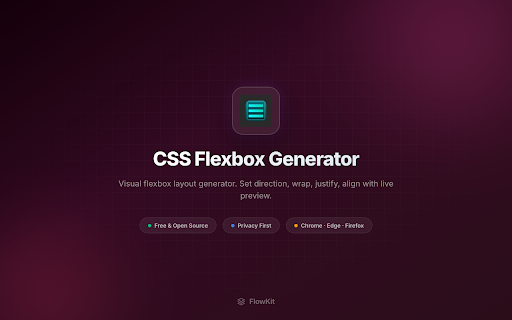 CSS Flexbox Generator