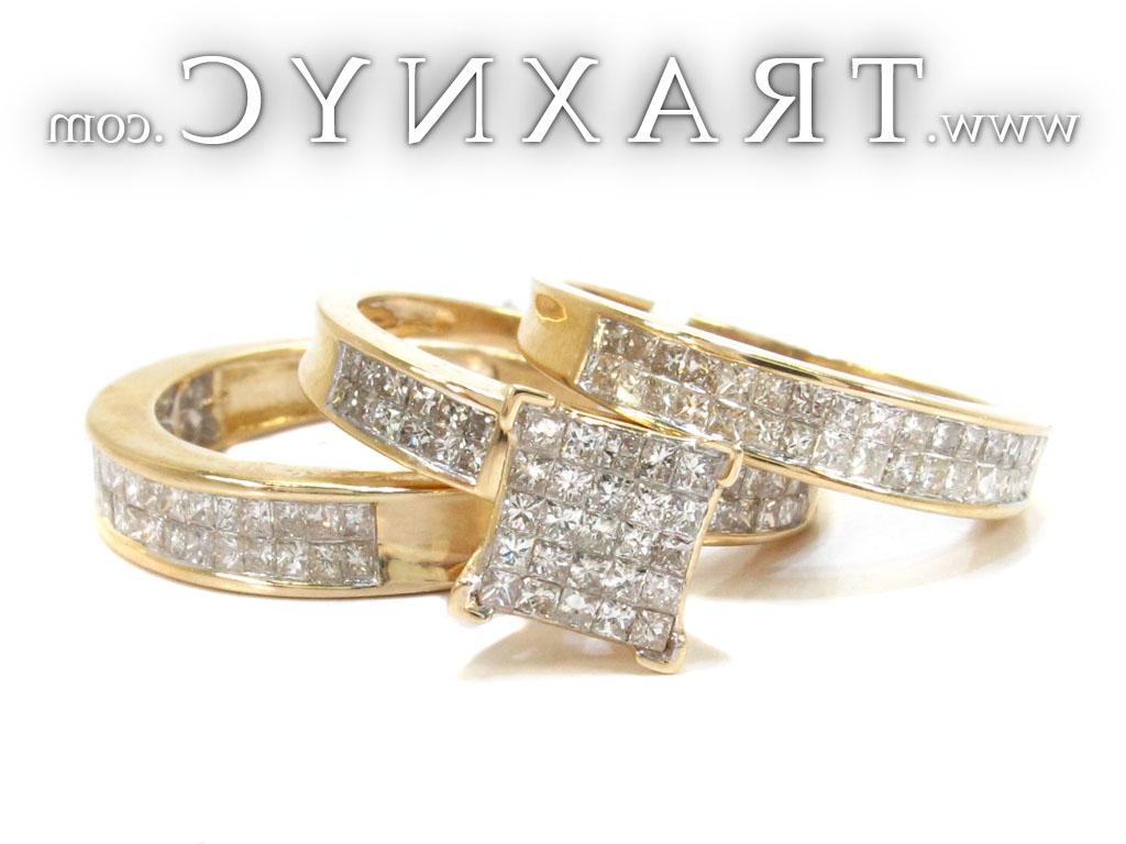 women princess cut wedding