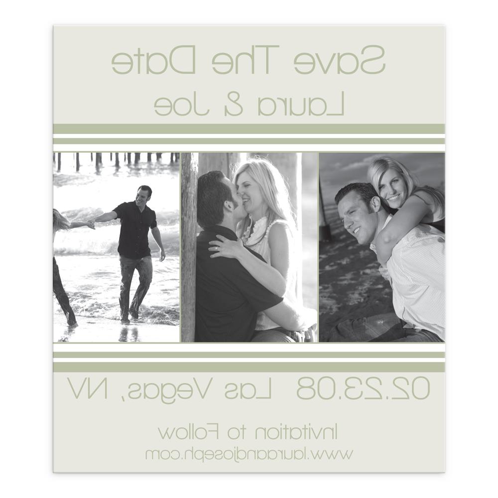 Three Photos Save the Date Magnet eInvite Wedding - 25  Off