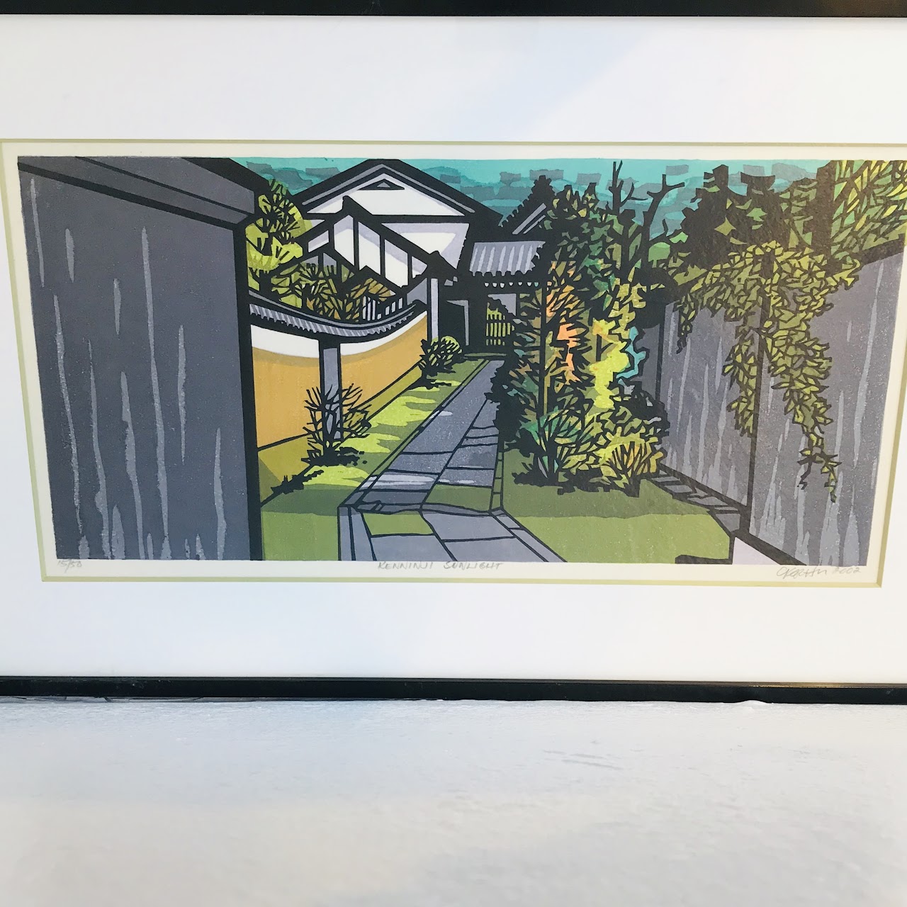 Clifton Karhu Signed Woodblock Print