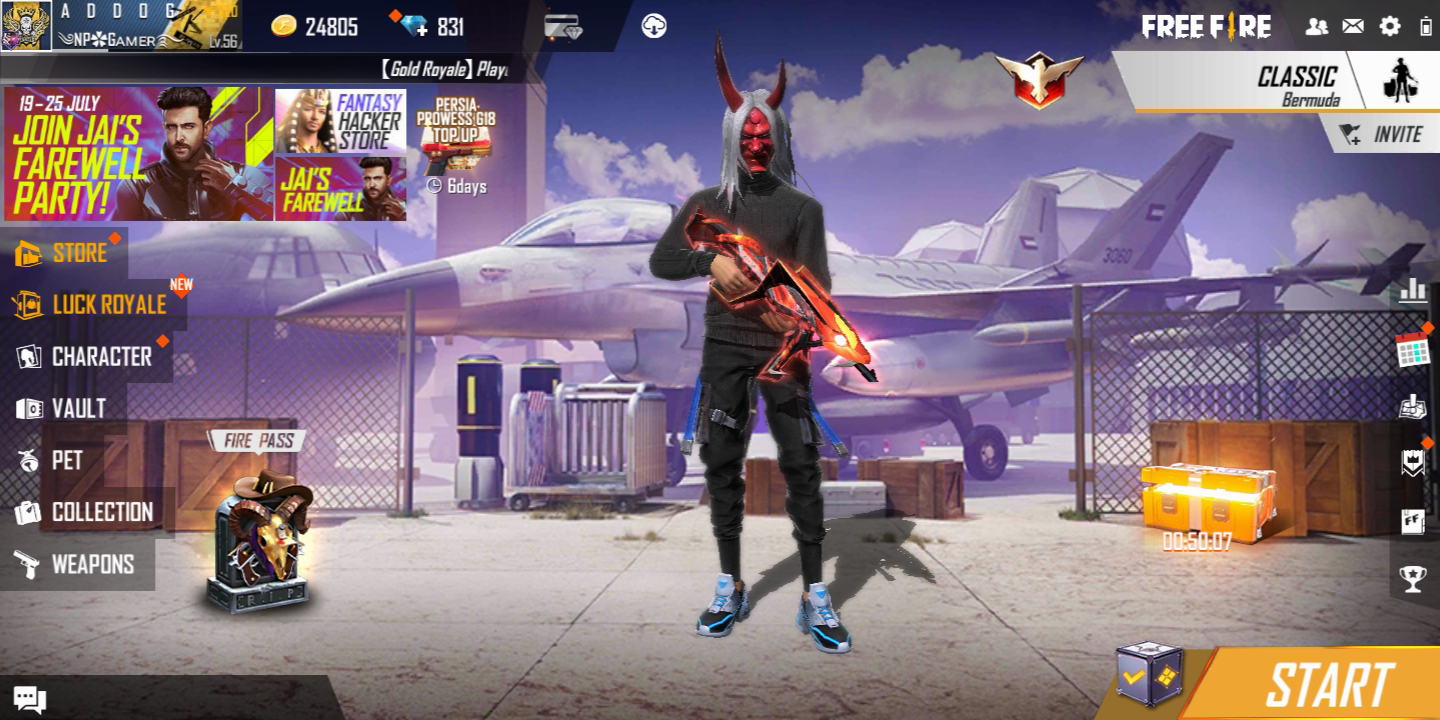 Garena Free Fire - Fantasy Hacker Store from 19th to 25th July 2021