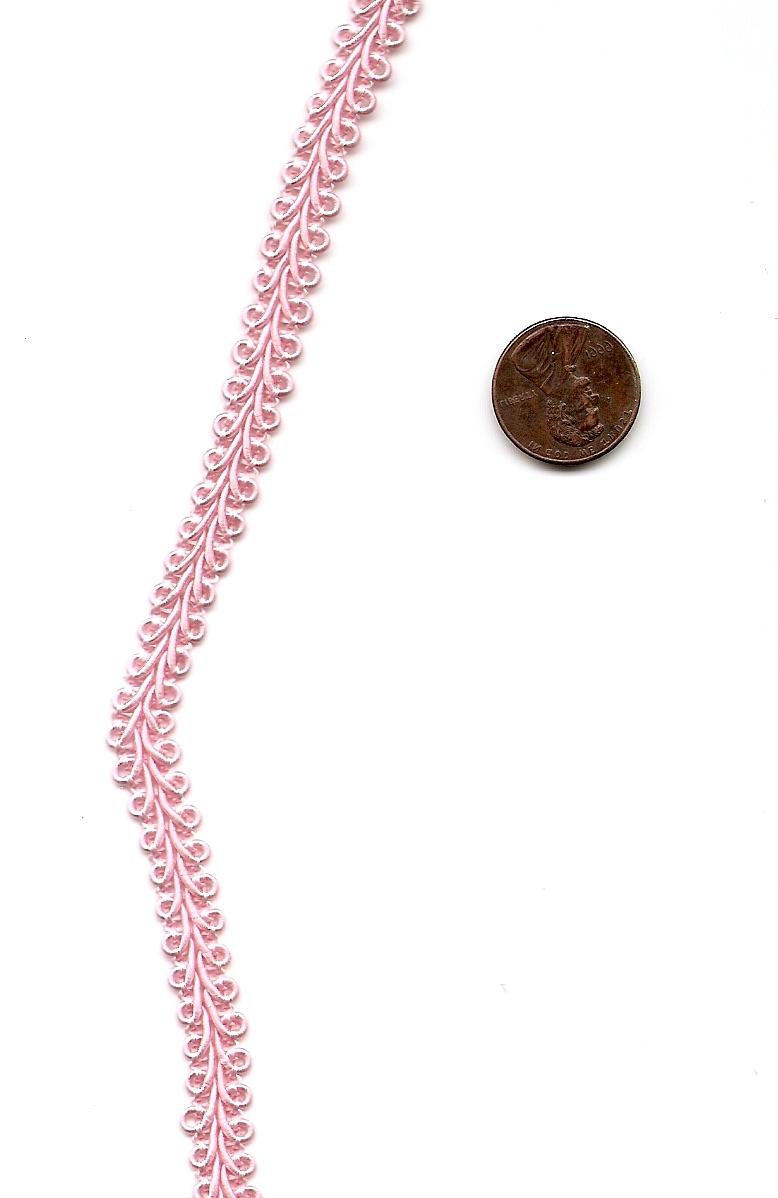 Pink braid trim