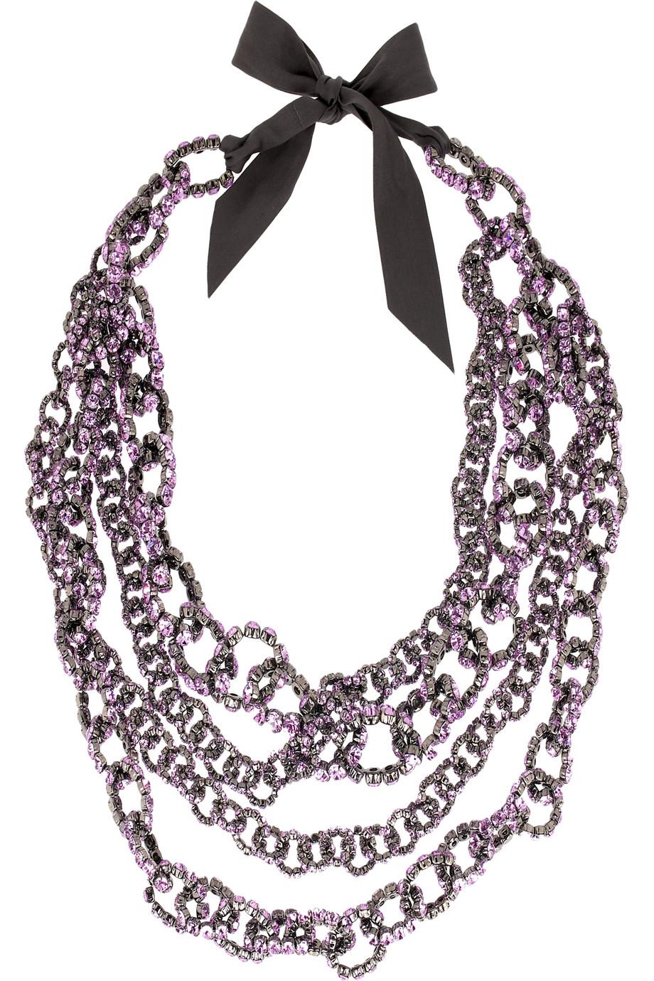 Vera Wang Rhinestone chain