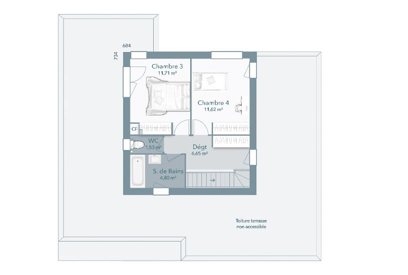  Vente Terrain + Maison - Terrain : 1 000m² - Maison : 140m² à Bollène (84500) 