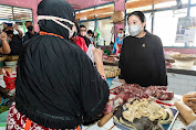 Cek Harga Pangan di Pasar Jungke Karanganyar, Puan Borong Bakso Untuk Buka Puasa