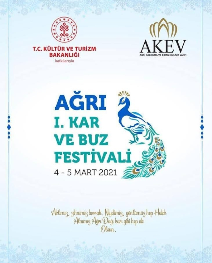 AKEV (Ağrı Kalkınma Eğitim Vakfı) 1.KAR VE BUZ FESTİVALİ 4-5 MART Günlerinde çeşitli etkinlikler ile başlıyor...