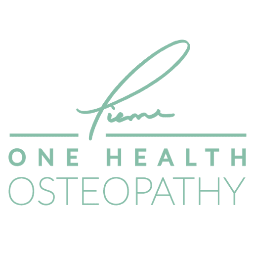 One health Osteopathy Pierre and Lizzie logo