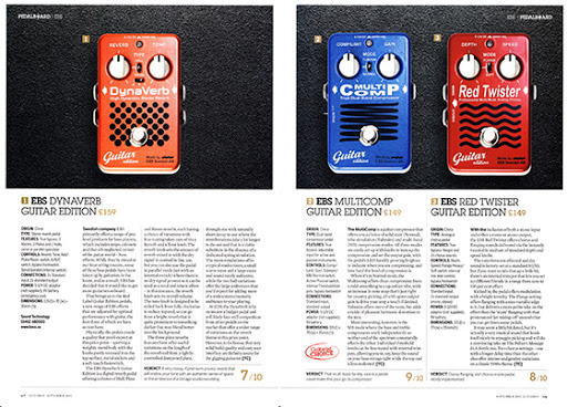 EBS MultiComp Guitar Edition awarded "Guitarist Choice" in Red