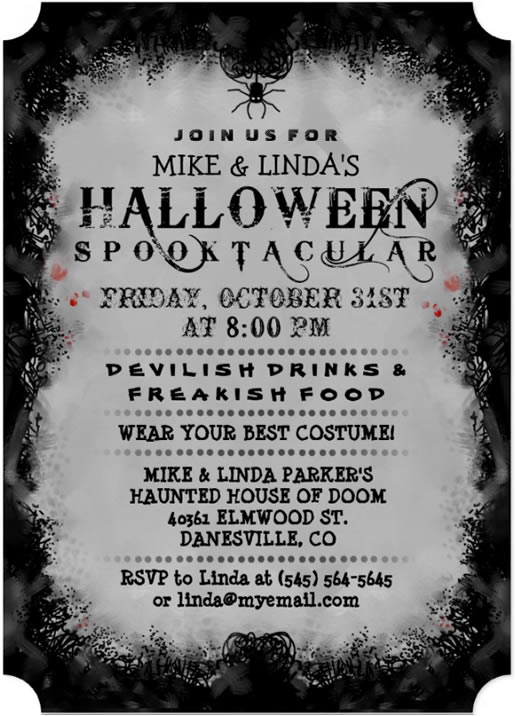 Halloween Spooktacular Invitation