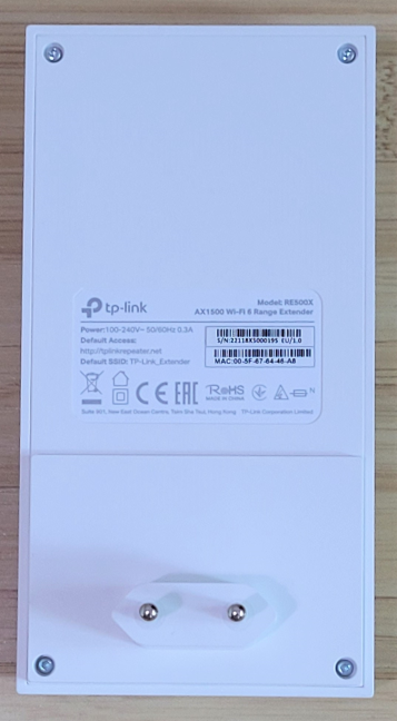 Нижняя часть TP-Link RE500X