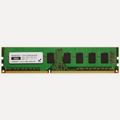  Wintec Value MHzCL9 4GB UDIMM Retail 2Rx8 4 Not a Kit (Single) DDR3 1333 (PC3 10600) 240-Pin SDRAM 3VH13339U9-4GR