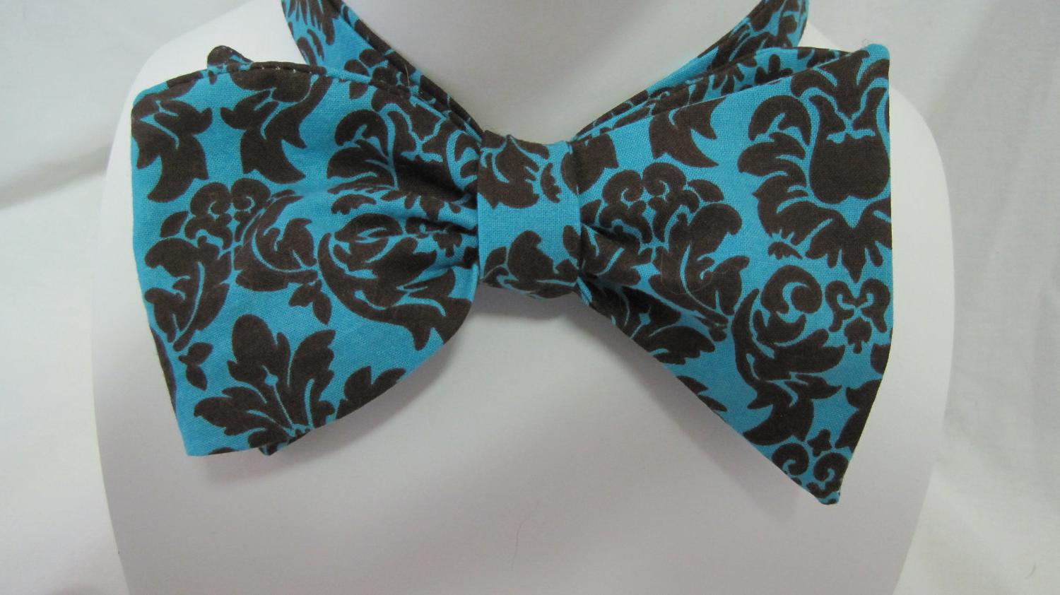 and Turquoise Damask