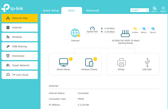 TP-Link Archer C5400X - de basisinstellingen