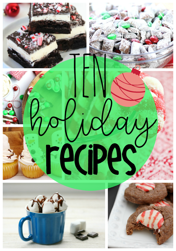 Ten Holiday Recipes at GingerSnapCrafts.com #holiday #recipes