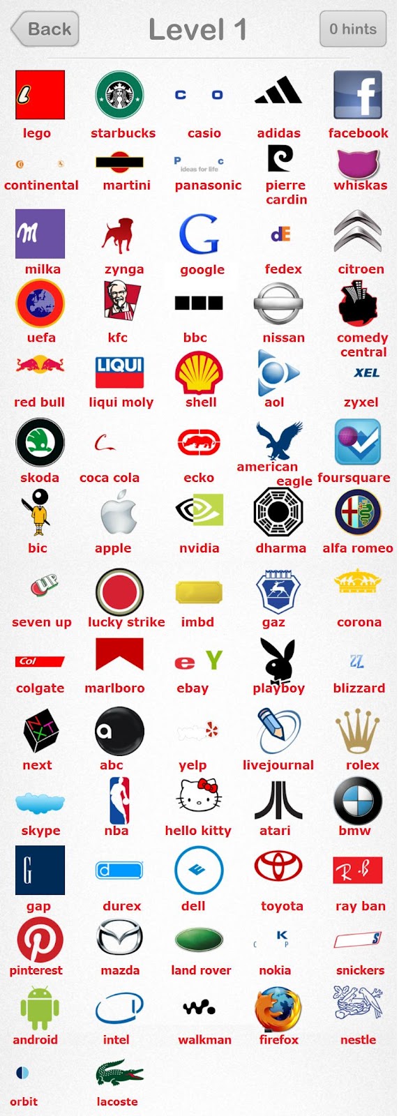 Level 3 Logo Quiz Answers Android Motoloki