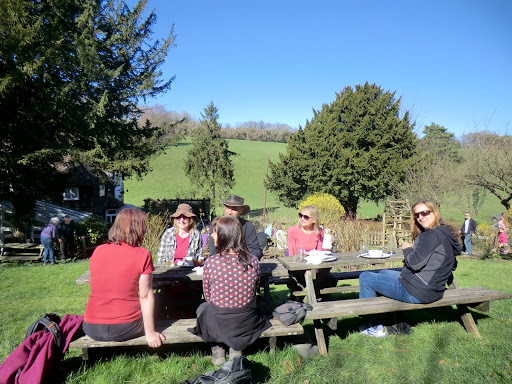 CIMG9997 Beer garden at the Well House Inn