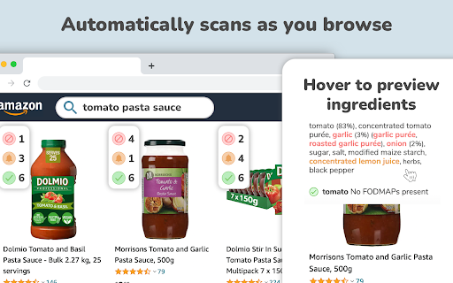 FODMAP Detective ingredient scanner