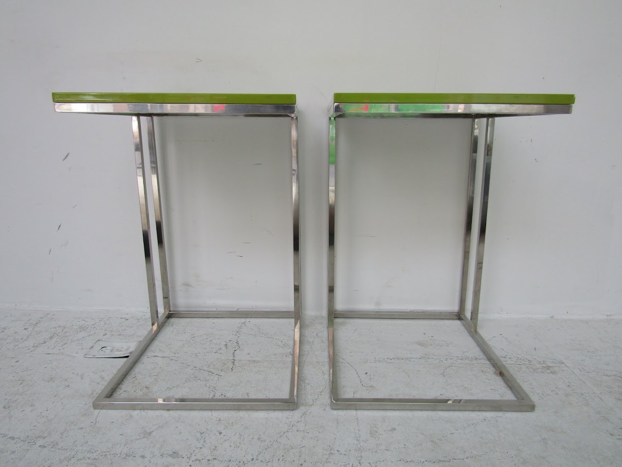 Contemporary Side Table Pair