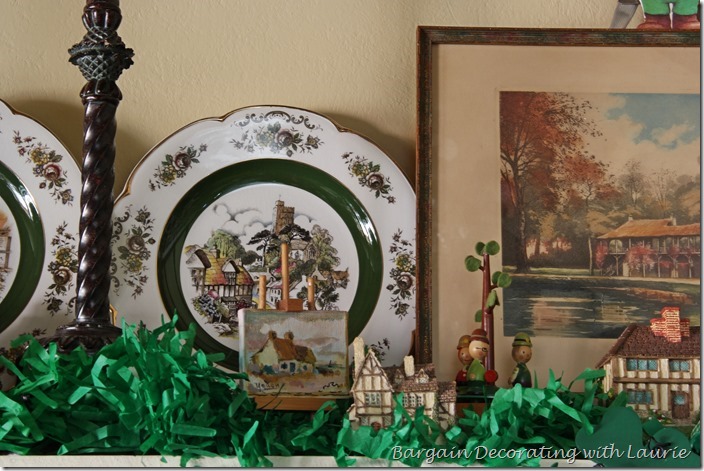 St Patrick's Mantel-Bargain Decorating with Laurie