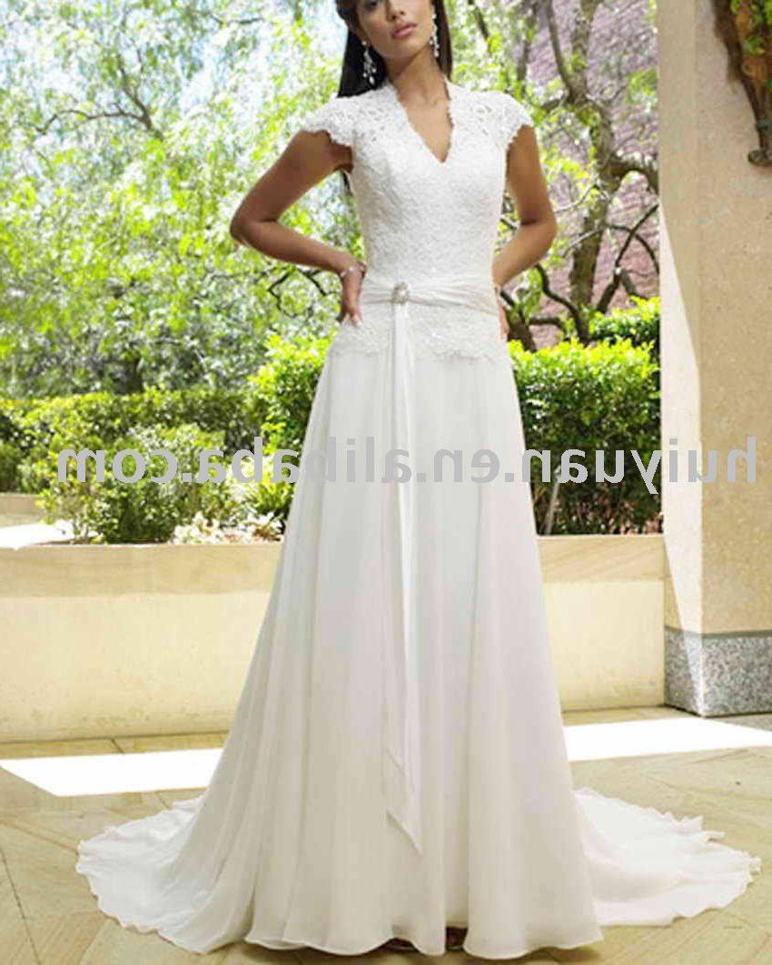 deal wedding gown with cap