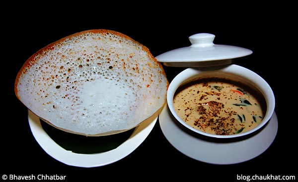 Appam with Erachi Stew at Savya Rasa [Koregaon Park, Pune]