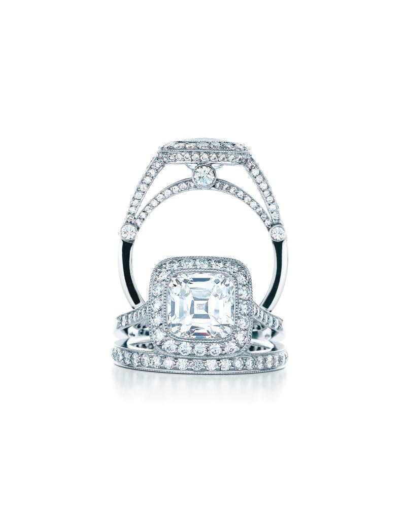 cushion diamond wedding