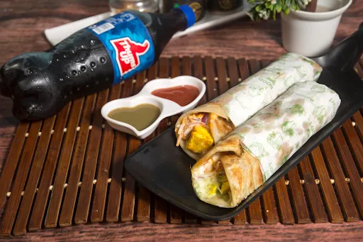 2 Paneer Roll Combo With Thums Up