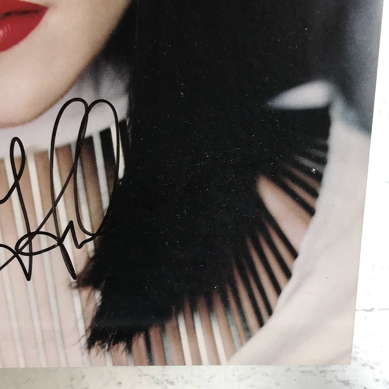 Signed Madonna Photograph