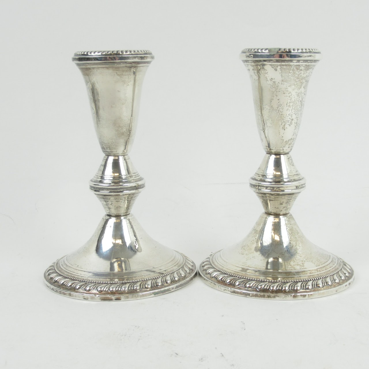 Duchin Creation Sterling Silver 3 Candle Candleholder Set
