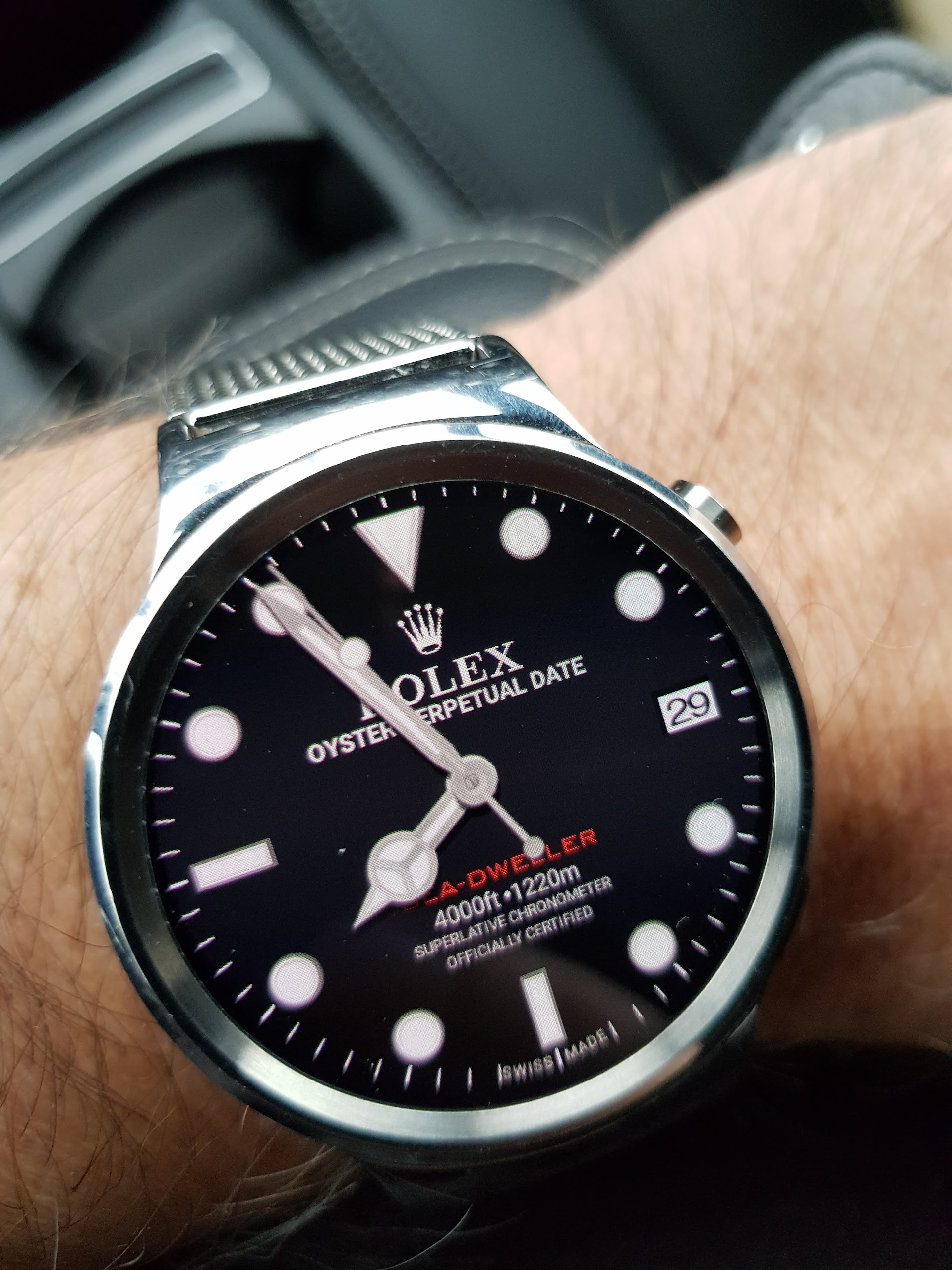 rolex watch faces on facer