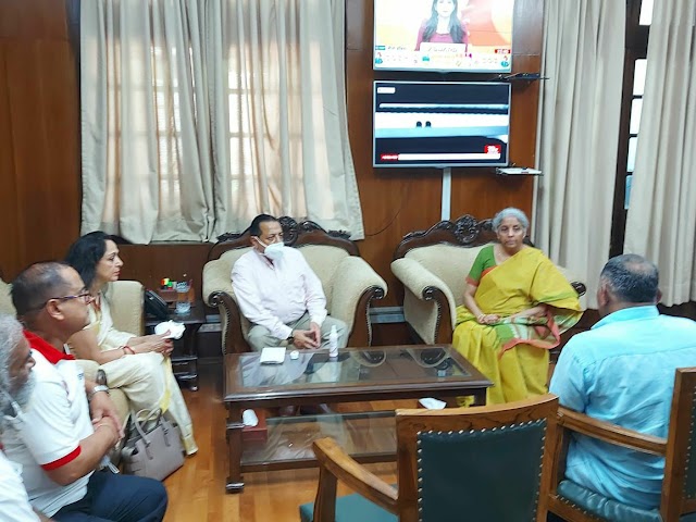 Good News For EPS 95 Pensioner: Meeting of National President of NAC was held with the Finance Minister Hon. Smt Nirmala Sitharman ji,